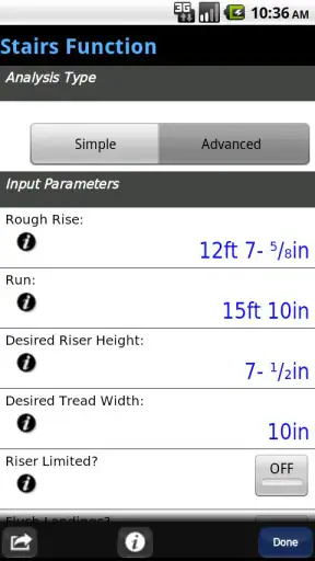 BuildCalc screenshot