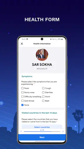 Cambodia e-Arrival screenshot