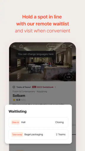 CATCHTABLE: Book Restaurants screenshot