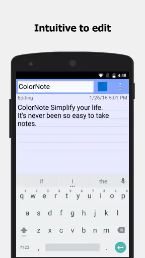 ColorNote แผ่นจดบันทึก notepad screenshot