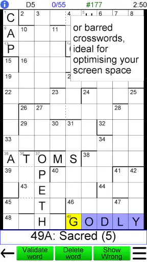 Crossword Unlimited screenshot