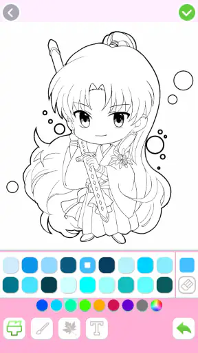 Cute Drawing: เกมระบายสีอนิเมะ screenshot