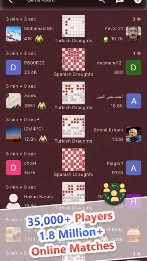 Dama World - Online Checkers screenshot