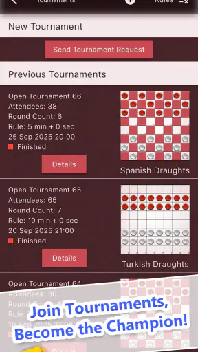 Dama World - Online Checkers screenshot