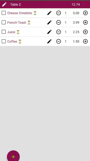 Didan POS: ร้านอาหาร, ออเดอร์ screenshot