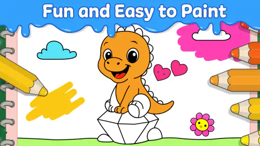 Dino Coloring Game screenshot