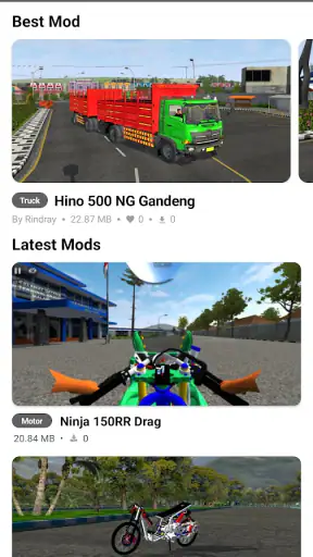 Drag Bike Simulator Mod Bussid screenshot