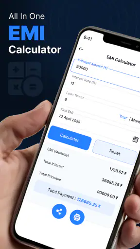 EMI Calculator screenshot