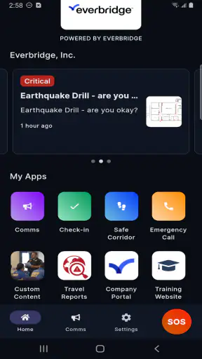 Everbridge 360 screenshot