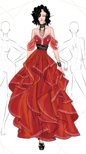 Fashion Design Sketches Book screenshot