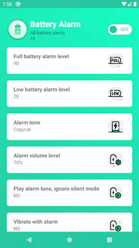 Full Battery Alarm screenshot
