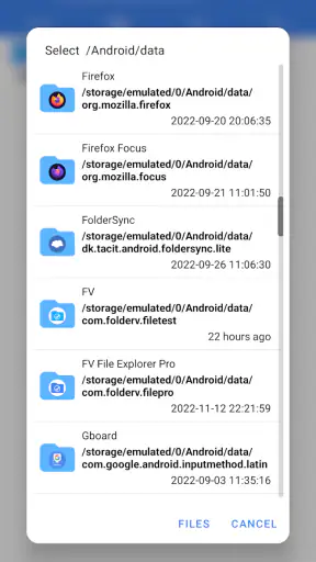 FV File Manager screenshot