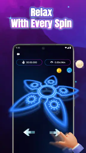 Glow Spinner: Finger Draw Art screenshot