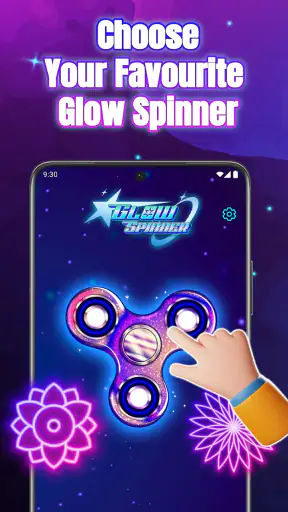 Glow Spinner: Finger Draw Art screenshot