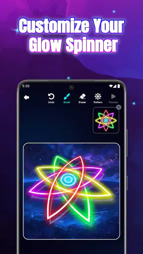 Glow Spinner: Finger Draw Art screenshot