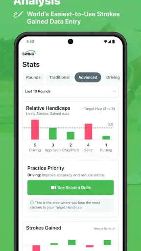 Golf GPS SwingU screenshot