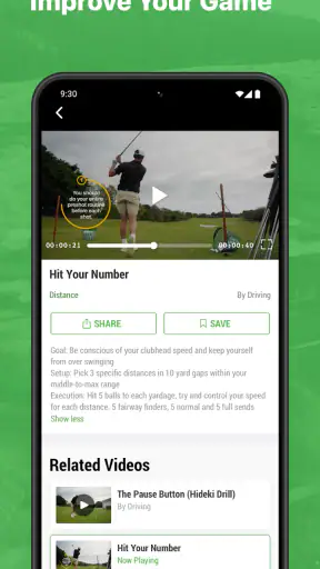 Golf GPS SwingU screenshot