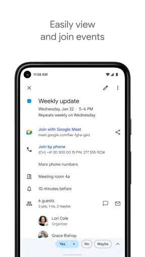Google ปฏิทิน screenshot