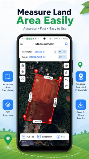 GPS Fields Area Measure screenshot