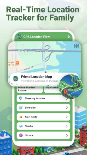 GPS Location Flow & Tracker screenshot
