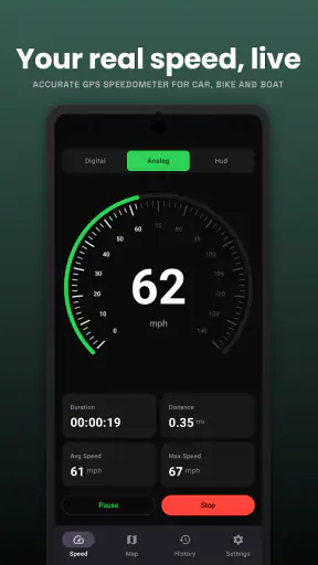 GPS Speedometer & HUD Speed screenshot