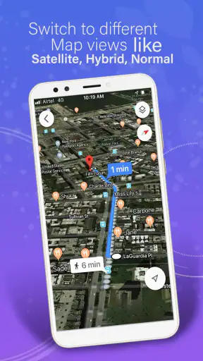 GPS, แผนที่, การนำทางด้วยเสียง screenshot
