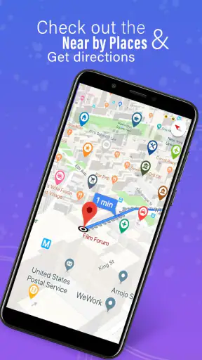 GPS, แผนที่, การนำทางด้วยเสียง screenshot