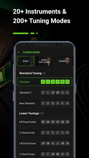 Guitar Tuner, GuitarTunio screenshot