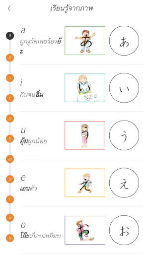 Hiragana Memory Hint [Thai] screenshot