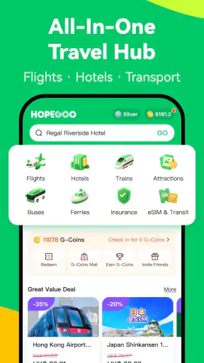HopeGoo: Book Flights, Hotels screenshot
