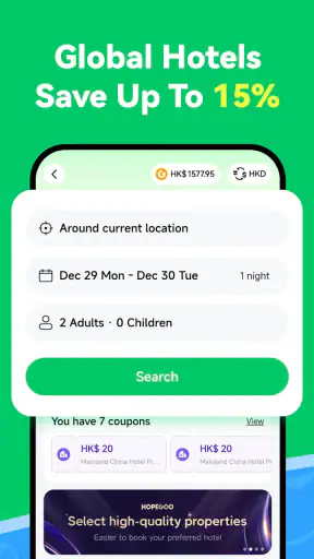 HopeGoo: Book Flights, Hotels screenshot