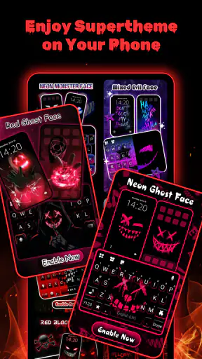 Horror Fun Smile Face Theme screenshot