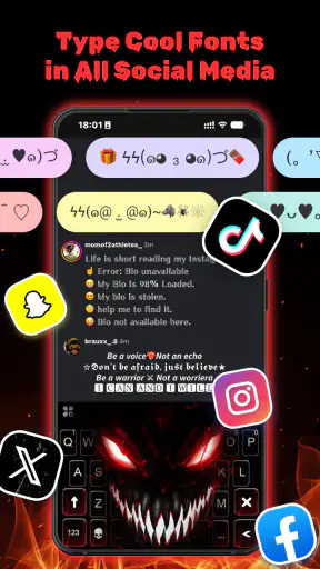 Horror Fun Smile Face Theme screenshot