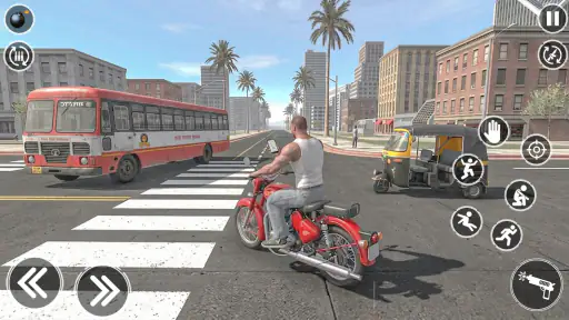 Indian City Gangster Bike Game screenshot