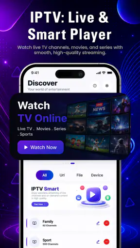 IPTV: Live & Smart Player screenshot