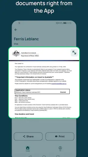 iVisa: ETA, eVisa, NZeTA, Visa screenshot