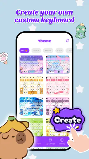 Keyboard Themes: Custom Emoji screenshot
