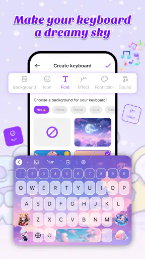 Keyboard Themes: Custom Emoji screenshot