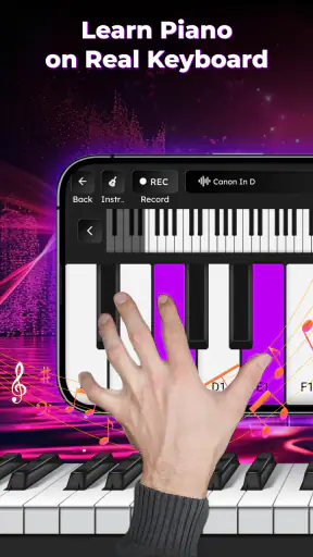 Learn Piano: Real Keyboard App screenshot