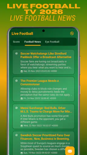 Live Football TV HD 2026 screenshot