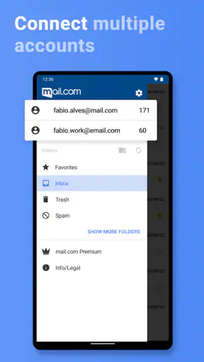 mail.com: Email app & Cloud screenshot