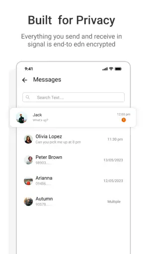 Messages screenshot