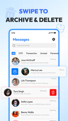 Messages: SMS, Messenger Home screenshot