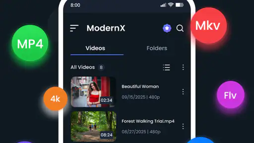 ModernX Video Player screenshot