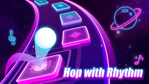 Music Ballz Hop: เกมริทึม screenshot