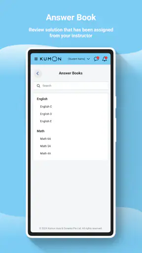 My Kumon screenshot