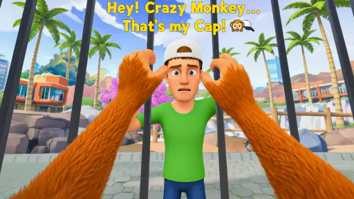 Naughty Monkey Simulator Game screenshot