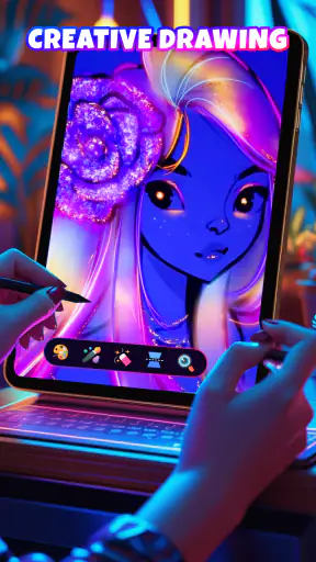 Neon Brush - วาดเรืองแสง screenshot