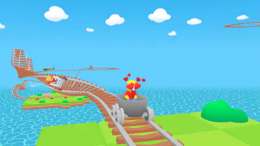 Obby Parkour: Going Cart Race screenshot