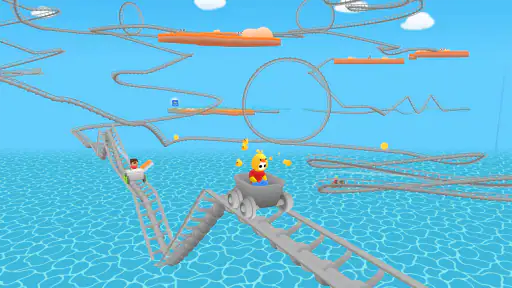 Obby Parkour: Going Cart Race screenshot